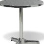 TISCH 41:  Tisch Aluminium eloxiert, 75 cm hoch